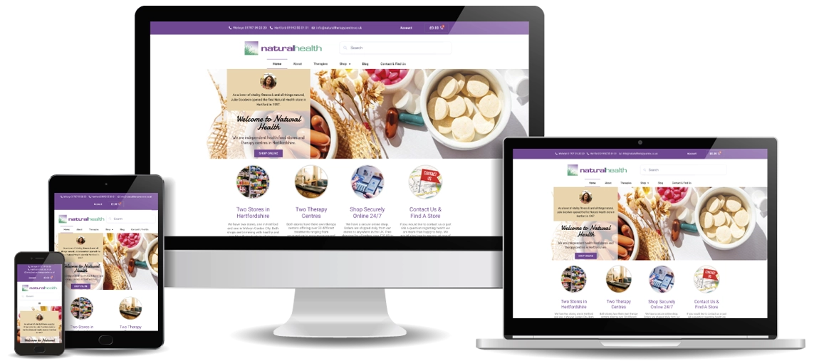 Natural Health WooCommerce online shop