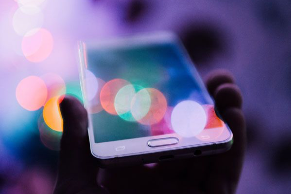 Colourful mobile phone
